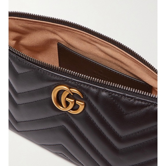 GUCCI Marmont GG logo quilted leather shoulder bag - Picture 5 of 5